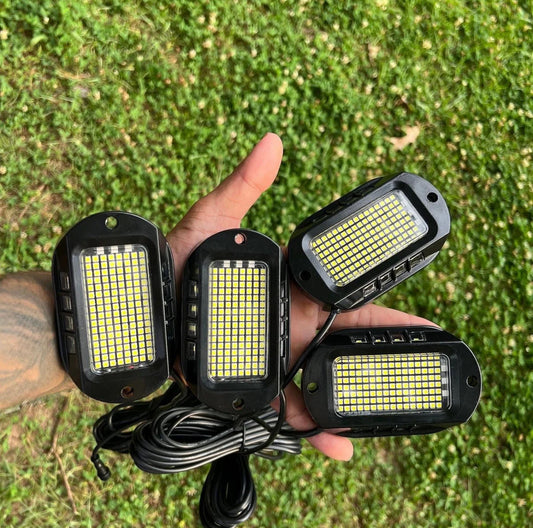 Battery powered rock lights